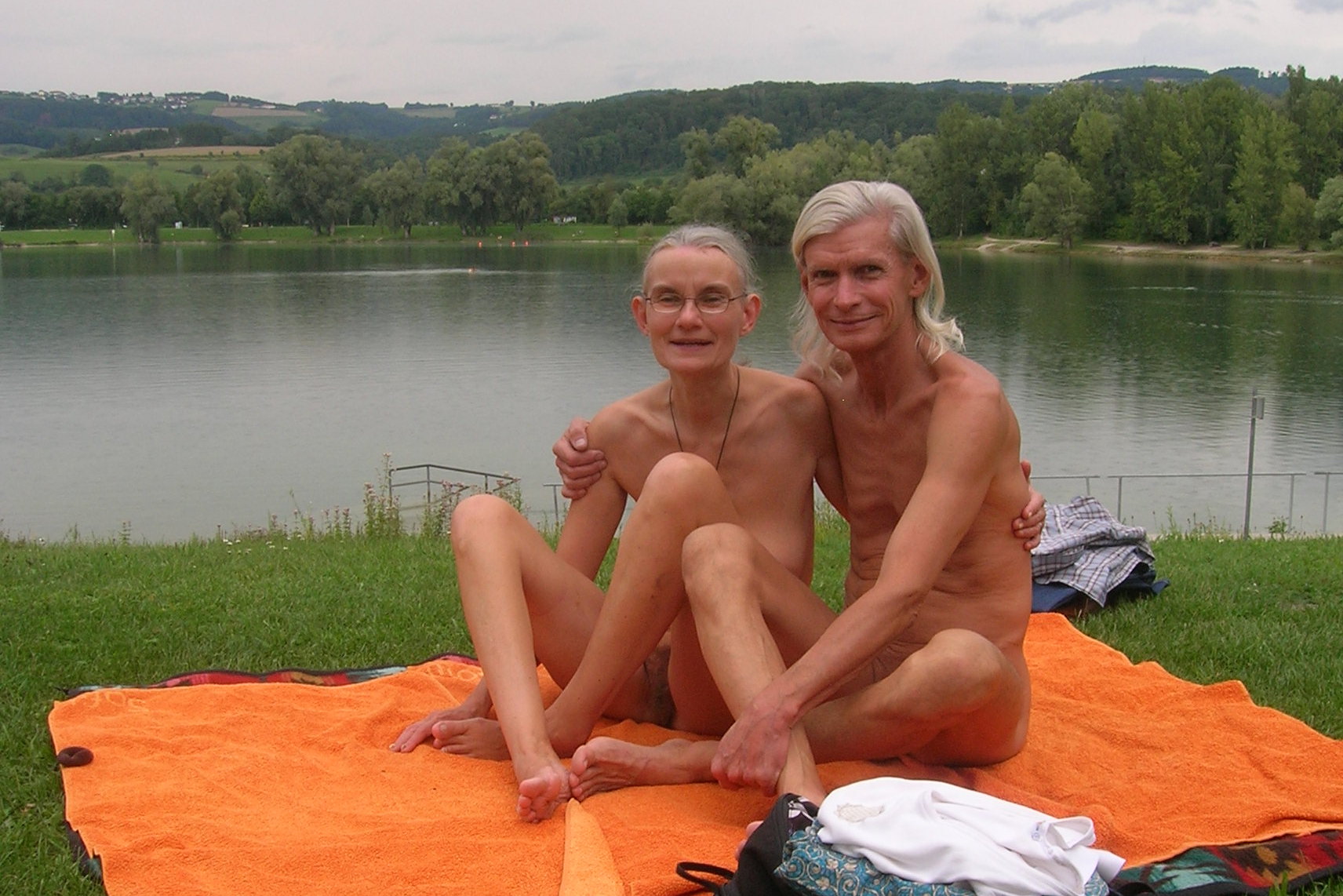 Mein Schatz und ich am Pleschinger See, Linz