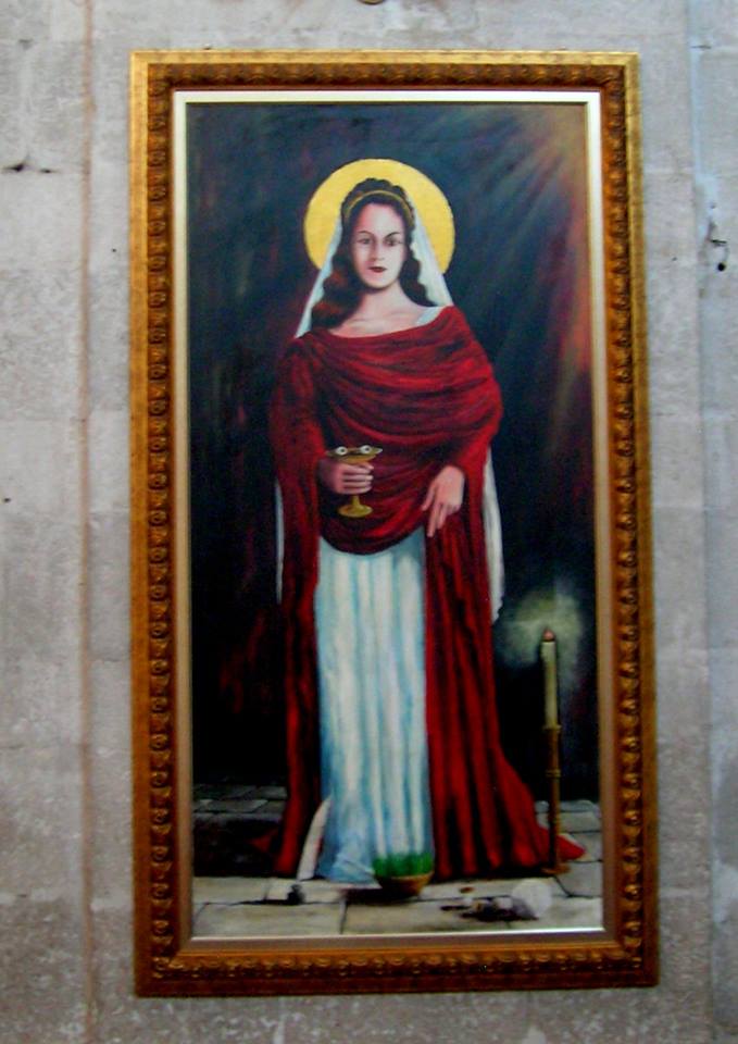 Maria Magdalena in der Kirche von Skradin, Kroatien